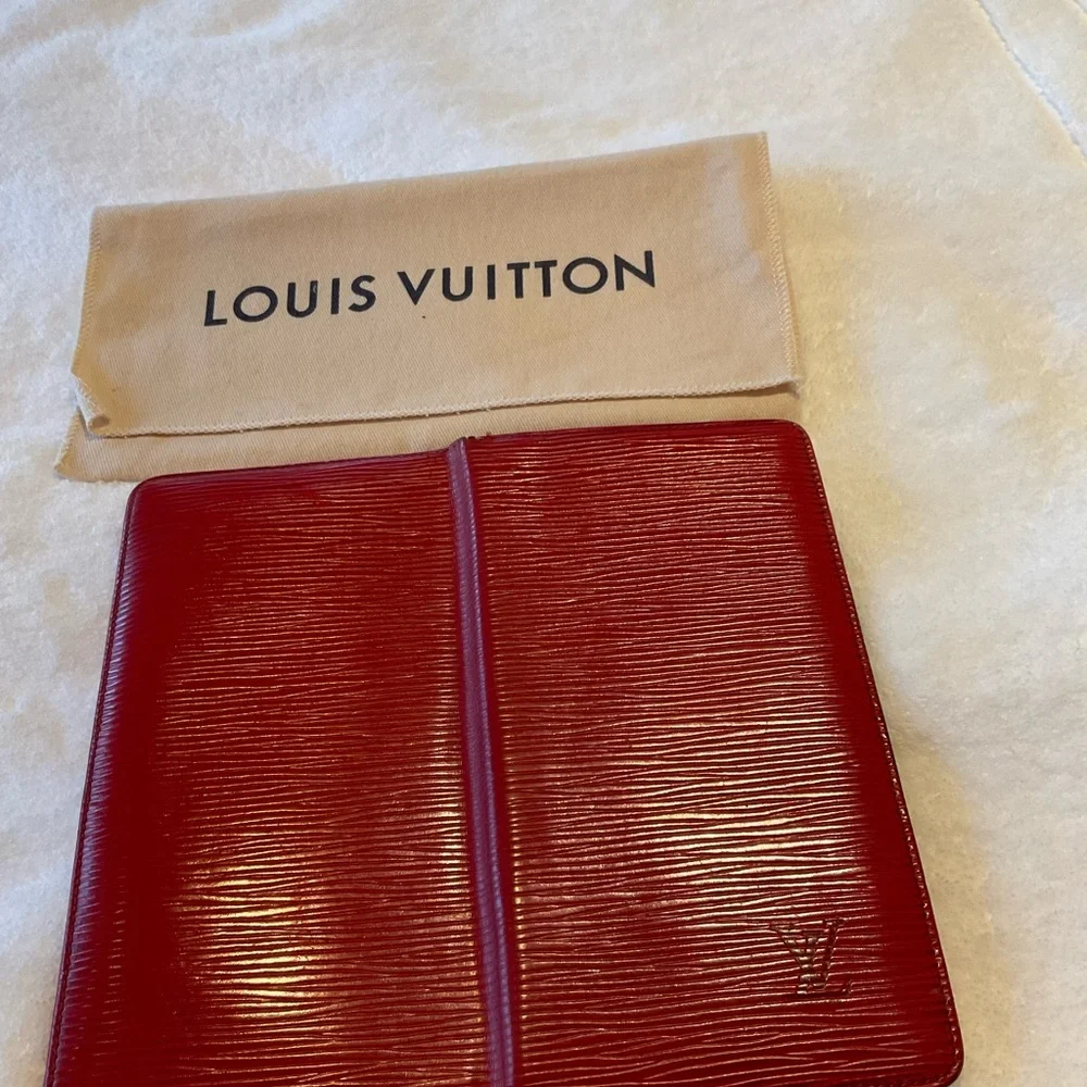 Louis Vuitton Red Epi Leather Wallet